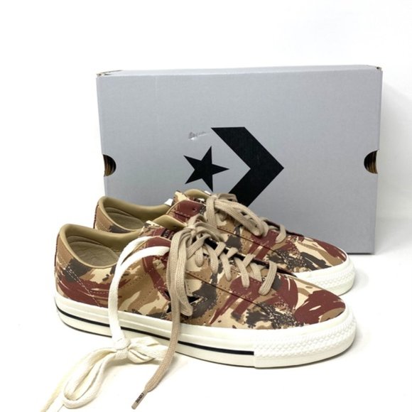 Converse One Star Pro OX Low Top Brown Khaki Women’s Canvas Sneakers A03679C - Picture 4 of 11